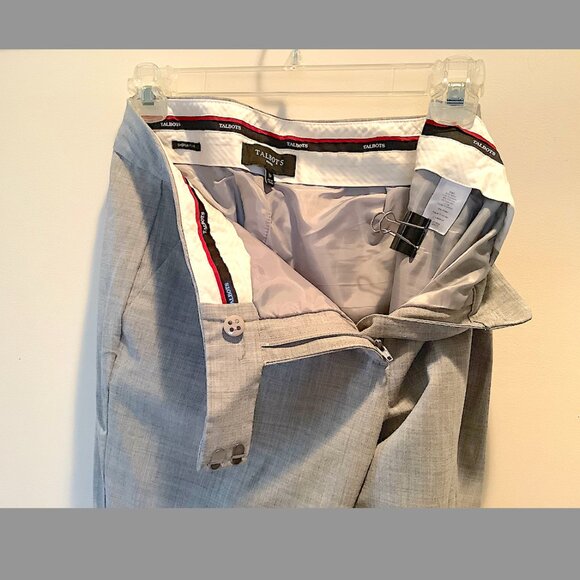 Talbots Signature  Classic - Gray lightweight wool blend lined Pant, size 8P - Picture 15 of 16